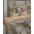 thumbnail image 2 of Ambesonne African Fitted & Top Sheet Set with Shams, Wild Retro s, Almond Grey, 2 of 4