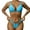 Blue, variant on Vedolay Swimsuit Coverup For Women Plus Size Women's String Two Piece Halter Top Triangle Bikini Set with Tie Side Bottom Swimsuit Bathing Suits,Brown M