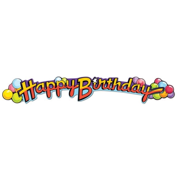 Beistle "Happy Birthday" Party Streamers - 35" - Multicolor - Pack of 12
