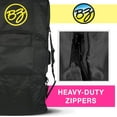 thumbnail image 6 of BZ Bodyboards- Basic Bodyboard Bag - Nylon - 2 Board Capacity -Bodyboarding, Black, 6 of 13