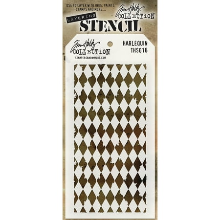 UPC: 0794504713756 | Tim Holtz Layered Stencil 4.125 X8.5 -Harlequin