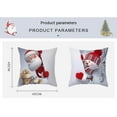 thumbnail image 2 of 2022 Christmas Pillowcase Nordic Home Sofa Cushion Cover Cartoon Animation Printing Office Pillowcase, 2 of 9