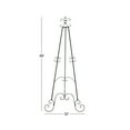 thumbnail image 5 of DecMode 32" x 69" Black Metal Tall Adjustable Floor 3 Tier Scroll Easel, 1-Piece, 5 of 13