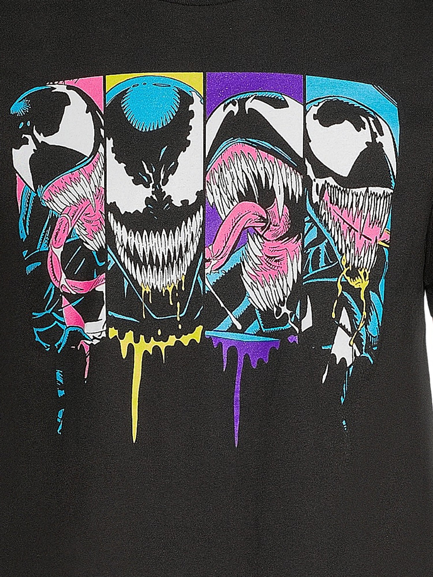 Marvel Oozy Venom & Purple Smoke Men's and Big Men's Graphic T-shirts  2-Pack Bundle