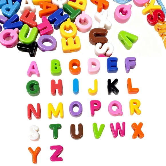 Cuentas de Letras Acrílicas Sigvetan para Manualidades 20 mm 52 Piezas