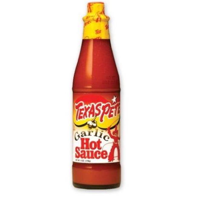 Texas Pete 216401 Garlic Hot Sauce, 6 oz Pack of 12