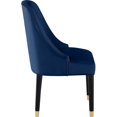 thumbnail image 2 of Best Master Serenity Velvet Navy Side Chairs (Set of 2), 2 of 3