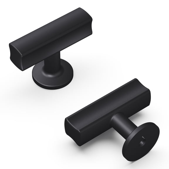 Hickory Hardware H077878MB 1.9375 x 0.9375 in. Woodward Collection T-Knob, Matte Black Finish