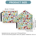 thumbnail image 2 of Funda impermeable para libros, para amantes de los libros, con estampado floral, lavable, de tela, con bolsillo frontal y botón a presión., 2 of 9