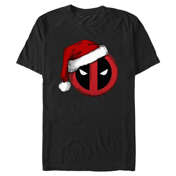 Mens Marvel Merch With A Santa Hat Icon T Shirt