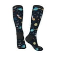 thumbnail image 4 of Fotbe Space print Women's Men's Novelty Crew Socks Cotton Socks Knee High Socks for Walking,Running,Nurses,Pregnancy, 4 of 9