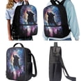 thumbnail image 2 of Jeiento Wolf Backpack for Boys 8-10 with Lunch Box Primary School Bag and Lunch Bag Galaxy Sky Kids Bookbag Age 10-12 Elementary Pencil Case Water Bottle Holder, 2 of 7