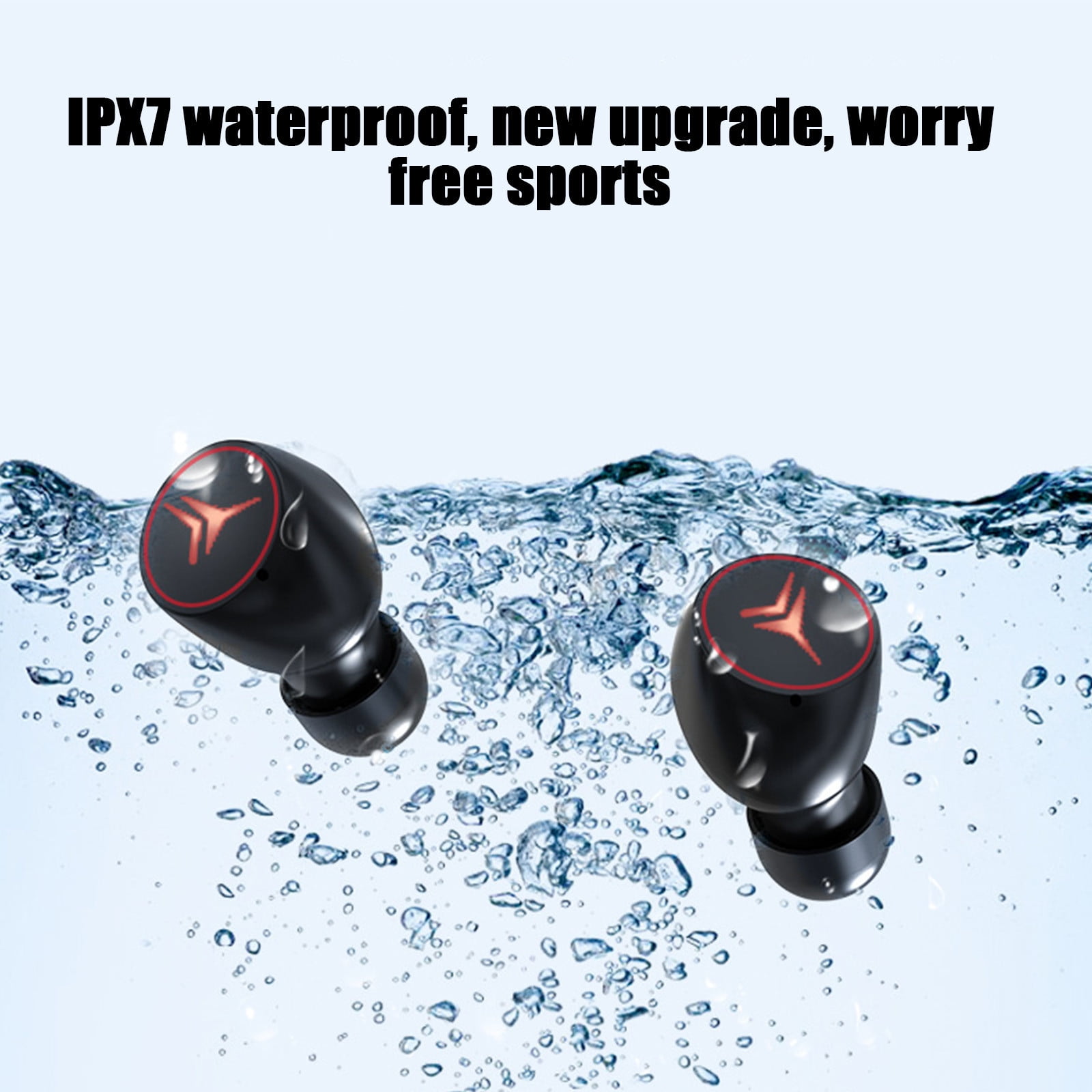 Lzobxe Wireless Earbuds Bluetooth Headphones V5.2 60Hrs Battery Life with Wireless Charging Case LED Power Display IPX7 Earphones