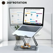 JOYEKY Laptop Stand for Desk, Foldable & Portable Computer Stand 360° Rotating, for 10-16 Laptops
