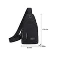 thumbnail image 3 of Crossbody Backpack with Headphone Hole - Adjustable Chest Bag for Hiking, Travel & Work, 3 of 6