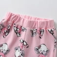 thumbnail image 6 of Baby Girl Clothes Long Sleeve Striped Animal Style Tops Elephant Printed Pants Outfit Set Pink 0-3 Months, 6 of 6