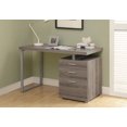 thumbnail image 1 of Monarch Specialties Computer Desk, Home Office, Laptop, Left, Right Set-up, Storage Drawers, 48"l, Work, Metal, Laminate, Brown, Grey, Contemporary, Modern, 1 of 3