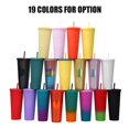thumbnail image 1 of Tumbler with Straw, Large Capacity Water Cup, Thickened Double, Leak Proof Lid, for Coffee, Tea, Juice, for Warm Drinks and Cold Drinks, Heat Insulation Effect, 1 of 7