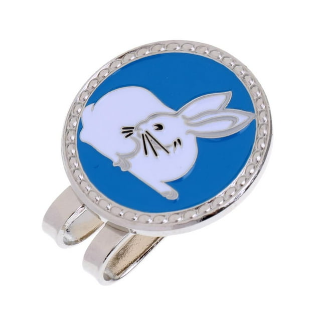 koolsoo Rabbit Golf Ball Marker with Hat Clip Golf Accessory Golfer Gift Hare
