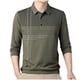thumbnail image 2 of Blusa y camisa de manga larga con cuello vuelto para hombre, pijama deportivo para el hogar, camiseta de color liso, blusa deportiva de poliéster para hombre, 2 of 6