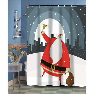 Carnation Home Fashions FSCC-SC 70 x 72 in. Ice Dancers Fabric Shower Curtain Liner in Multi-Color