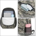 thumbnail image 4 of 17 Inch Lightweight Backpack,PVC Waterproof Oxford Fabric, Ergonomically Designed, with Large Capacity, Camouflage Print, 4 of 5