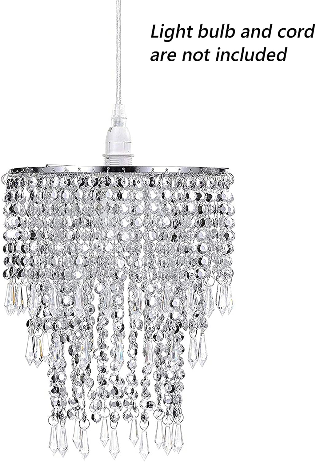 Chandelier Shade Ceiling Light Beaded Pendant Lampshade Bedroom Wedding Party 