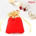 thumbnail image 4 of Jewelry Organizer Jewelry Velvet Bag, 50pcs Jewelry Wedding Gift Storage Bag Drawstring Pouch, For  Red,Black, 4 of 8