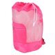 thumbnail image 3 of Bolsa de playa grande de malla rosa plegable con cordón para guardar arena, conchas y pícnics, perfecta para acampar, 3 of 8