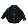 thumbnail image 1 of LOVZFMLL Jackets for Girls Solid Color Girls Casual Clothes For Spring And Boys Top Jackets For Spring Long Sleeved Neck Jackets 5-6 Years, 1 of 2