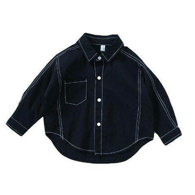 LOVZFMLL Jackets for Girls Solid Color Girls Casual Clothes For Spring And Boys Top Jackets For Spring Long Sleeved Neck Jackets 5-6 Years