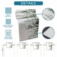 thumbnail image 6 of Green Eucalyptus Cotton Linen Rectangle Table Runners 13"x72", Weeping Botanical Leaf Watercolor Coffee Table Runner Dresser Scarves Luxury Table Runners for Wedding Party Banquet Dinner Decor, 6 of 8