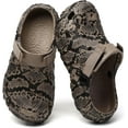 thumbnail image 4 of Men's Women's Clogs Slip On Waterproof Garden Shoes, Snake Printed Lightweight Non-Slip Comfort Mules with Adjustable Strap for Outdoor Indoor, 4 of 7