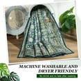 thumbnail image 5 of Wondo Floral Washable Rugs, 4x6 Area Rug for Living Room, Soft Large Boho Bedroom Rug, Botanical Non Slip Ultra Thin Floor Carpet for Dining Room Nursery Office, Yellow, 5 of 7