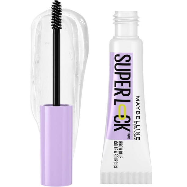 Gel para cejas MAYBELLINE Super Lock Brow Glue, transparente, 24 horas