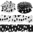 thumbnail image 1 of SHISUYAN 4 Rolls Ruffle Ribbons Fabric Ribbon Ruffle Trim Double Pleated Ribbon Ruffled Fabric Trim Ruffle Fabric Strip For Sewing Clothes Crafts, 1 of 9