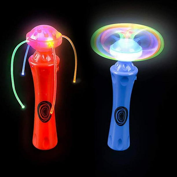 8" LightUp Wand LED Orbit Spinner Toy Perfect for Carnival Prizes