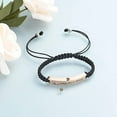thumbnail image 6 of Cremation Jewelry Heart Urn Bracelet for Ashes Women Men Adjustable Braided Bracelets Heart Link Cremation Memorial Bracelet, 6 of 7