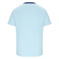 thumbnail image 4 of ylioge Mens T-Shirts Button V Neck Short Sleeve Tshirts Shirts Loose Pullover Ribbed Solid Color Comfort Casual Basic Office Work Tees Tops, 4 of 5