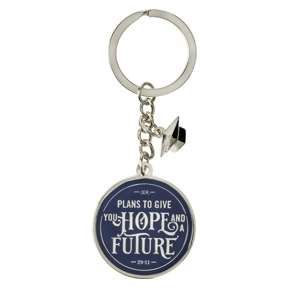 Christian Art Gifts Metal Keyring for Men and Women | Hope and a Future - Jeremiah 29:11 Inspirational Bible Verse