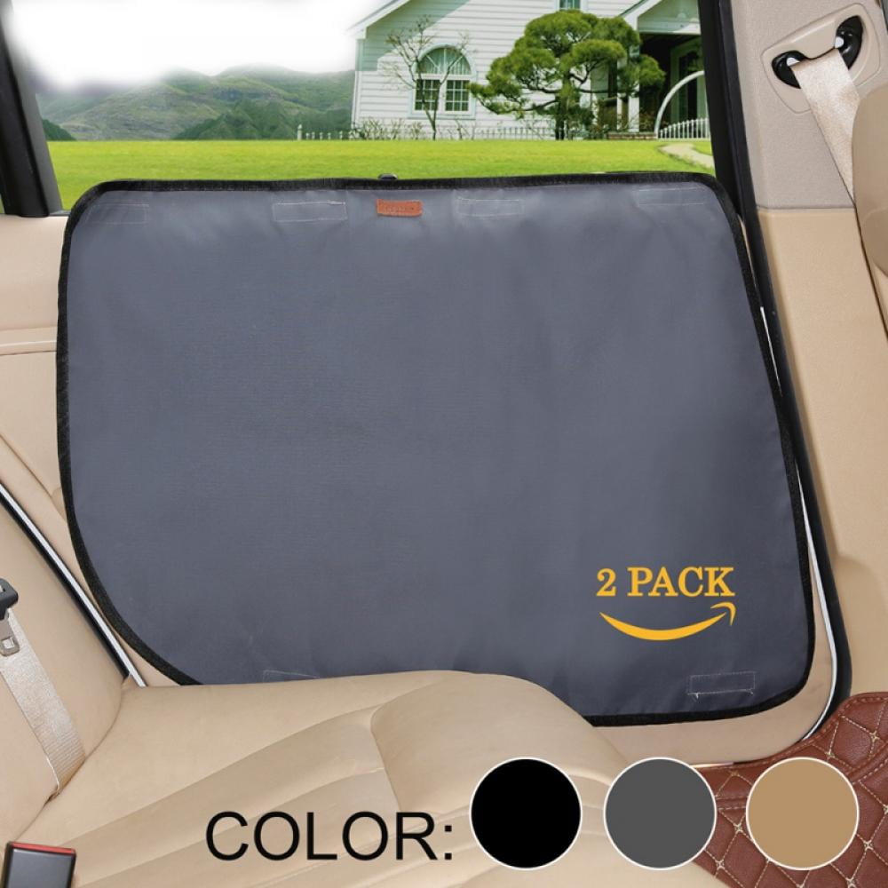 2Pcs Universal Pet Dog Car Seat Cover Front & Rear Door Panel Protector