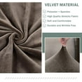 thumbnail image 4 of DONGPAI Stretch Velvet Couch Cushion Covers for Sectional Sofa L Shape, Sofa Couch Soft Seat Slipcover, Khaki(for 4 Cushions,1 Piece), 4 of 7