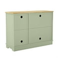 thumbnail image 5 of Versatile Buffet Cabinet with Glass Doors and Adjustable Shelves -Green, 5 of 6