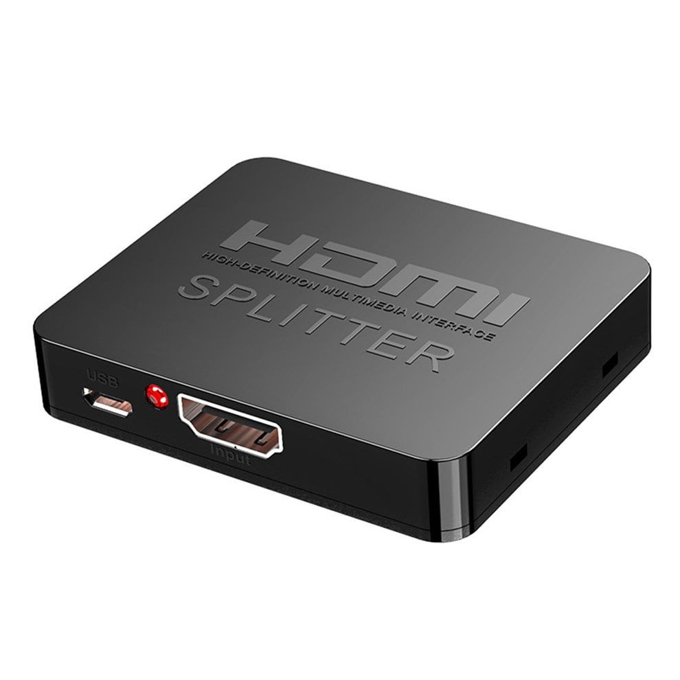 HDMI 1 In 2 Out 1080p 4K 1x2 HDCP Stripper 3D Splitter Power Signal