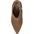 thumbnail image 5 of Jessica Simpson Crais Tobacco Brown Pointed Toe Platform Heeled Wedge Booties (TOBACCO, 6), 5 of 8