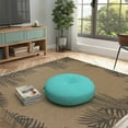 thumbnail image 4 of (6 pack) Covers & All Sunbrella Indoor/Outdoor Floor Pillow, 24 Inch Circular Cushion Cover with Insert, 4 of 9