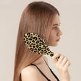 thumbnail image 3 of Abstract Glitter Texture Hair Brush, Aesthetic Soft Detangling Hairbrush, Fashion Design Cushion Comb for Women Men, Travel Paddle Brush for Wet Dry Hair, Gift for All Ages, 3 of 8