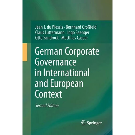 German Corporate Governance in International and European Context, (Paperback)
