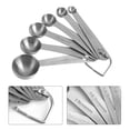 thumbnail image 1 of Stainless Steel Measuring Spoons Set of 6 For Dry And Liquid Ingredients, 1 of 8