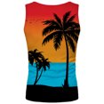 thumbnail image 4 of Men Spring Summer Casual Beach O-Neck Printed Tank Top Sleevelesss Vest Male Streetwear Cami Shirts, 4 of 5